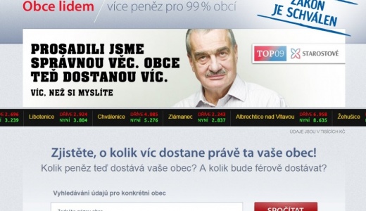 www.obcelidem.cz Obce získaly o 11 procent více peněz díky rozpočtovému určení daní